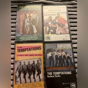 The Temptations set of four cassette tapes